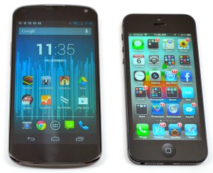 iphone 5 and nuexus 4